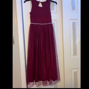 Red long dress by Speechless in size 14. No rips or stains in great condition.